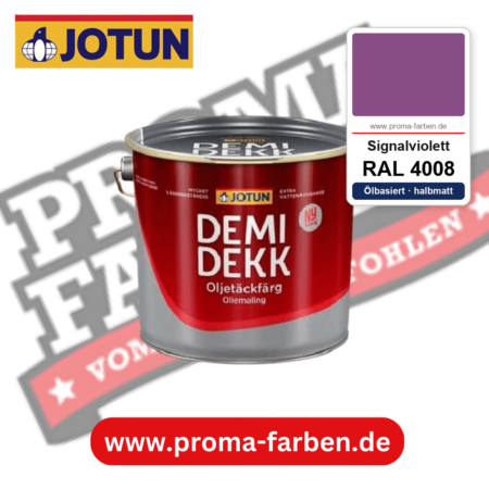 Jotun Demidekk Oljetäckfärg RAL 4008 Signalviolett – ölbasierte deckende Holz- und Wetterschutzfarbe, online kaufen bei Proma Farben