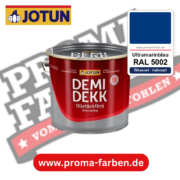 Jotun Demidekk Oljetäckfärg RAL 5002 Ultramarinblau – ölbasierte deckende Holz- und Wetterschutzfarbe, online kaufen bei Proma Farben