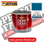 Jotun Demidekk Oljetäckfärg RAL 5019 Capriblau – ölbasierte deckende Holz- und Wetterschutzfarbe, online kaufen bei Proma Farben