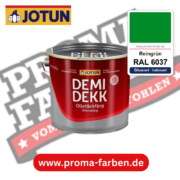 Jotun Demidekk Oljetäckfärg RAL 6037 Reingrün – ölbasierte deckende Holz- und Wetterschutzfarbe, online kaufen bei Proma Farben