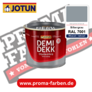 Jotun Demidekk Oljetäckfärg RAL 7001 Silbergrau – ölbasierte deckende Holz- und Wetterschutzfarbe, online kaufen bei Proma Farben