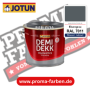 Jotun Demidekk Oljetäckfärg RAL 7011 Eisengrau – ölbasierte deckende Holz- und Wetterschutzfarbe, online kaufen bei Proma Farben