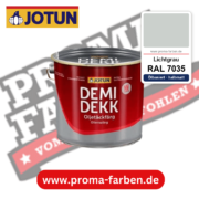 Jotun Demidekk Oljetäckfärg RAL 7035 Lichtgrau – ölbasierte deckende Holz- und Wetterschutzfarbe, online kaufen bei Proma Farben