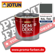 Jotun Demidekk Oljetäckfärg RAL 7043 Verkehrsgrau B – ölbasierte deckende Holz- und Wetterschutzfarbe, online kaufen bei Proma Farben