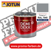 Jotun Demidekk Oljetäckfärg RAL 7045 Telegrau 1 – ölbasierte deckende Holz- und Wetterschutzfarbe, online kaufen bei Proma Farben
