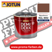 Jotun Demidekk Oljetäckfärg RAL 8002 Signalbraun – ölbasierte deckende Holz- und Wetterschutzfarbe, online kaufen bei Proma Farben