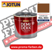 Jotun Demidekk Oljetäckfärg RAL 8003 Lehmbraun – ölbasierte deckende Holz- und Wetterschutzfarbe, online kaufen bei Proma Farben