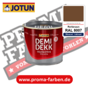 Jotun Demidekk Oljetäckfärg RAL 8007 Rehbraun – ölbasierte deckende Holz- und Wetterschutzfarbe, online kaufen bei Proma Farben