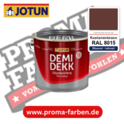 Jotun Demidekk Oljetäckfärg RAL 8015 Kastanienbraun – ölbasierte deckende Holz- und Wetterschutzfarbe, online kaufen bei Proma Farben