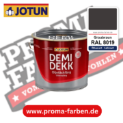Jotun Demidekk Oljetäckfärg RAL 8019 Graubraun – ölbasierte deckende Holz- und Wetterschutzfarbe, online kaufen bei Proma Farben