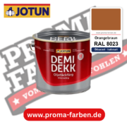 Jotun Demidekk Oljetäckfärg RAL 8023 Orangebraun – ölbasierte deckende Holz- und Wetterschutzfarbe, online kaufen bei Proma Farben