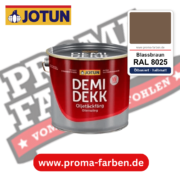 Jotun Demidekk Oljetäckfärg RAL 8025 Blassbraun – ölbasierte deckende Holz- und Wetterschutzfarbe, online kaufen bei Proma Farben