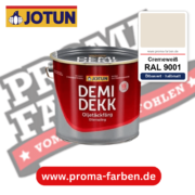 Jotun Demidekk Oljetäckfärg RAL 9001 Cremeweiß – ölbasierte deckende Holz- und Wetterschutzfarbe, online kaufen bei Proma Farben
