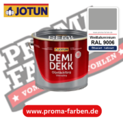 Jotun Demidekk Oljetäckfärg RAL 9006 Weißaluminium – ölbasierte deckende Holz- und Wetterschutzfarbe, online kaufen bei Proma Farben