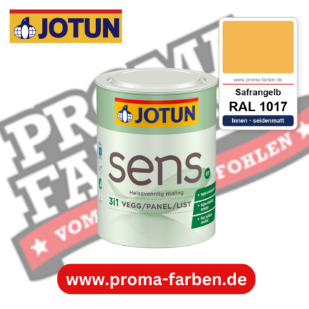 Jotun Sens Vegg/Panel/List 07 RAL 1017 Safrangelb – emissionsarme Innenwandfarbe für Allergiker, online kaufen bei Proma Farben