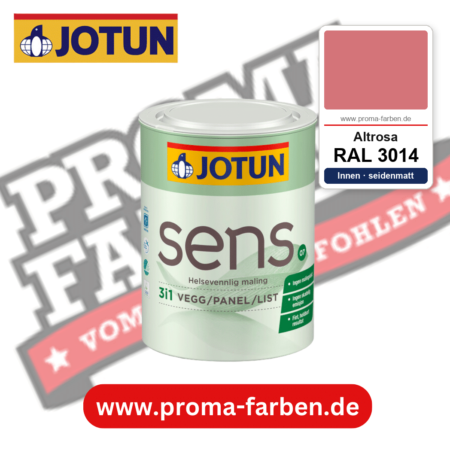 Jotun Sens Vegg/Panel/List 07 RAL 3014 Altrosa – emissionsarme Innenwandfarbe für Allergiker, online kaufen bei Proma Farben