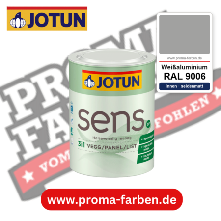 Jotun Sens Vegg/Panel/List 07 RAL 9006 Weißaluminium – emissionsarme Innenwandfarbe für Allergiker, online kaufen bei Proma Farben