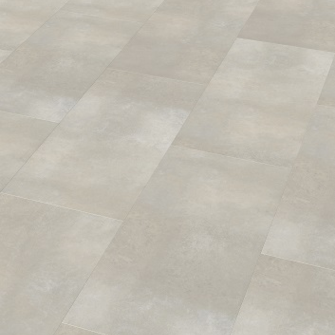 Enia Monaco concrete shell white Vinyl-Designboden Dekoransicht
