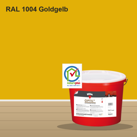 KEIM Optil Wandfarbe RAL 1004 Goldgelb – mineralische Silikat-Innenfarbe, online kaufen bei Proma Farben