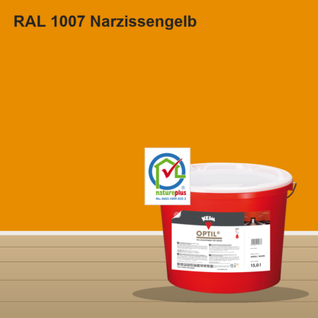KEIM Optil Wandfarbe RAL 1007 Narzissengelb – mineralische Silikat-Innenfarbe, online kaufen bei Proma Farben