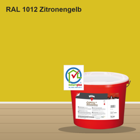 KEIM Optil Wandfarbe RAL 1012 Zitronengelb – mineralische Silikat-Innenfarbe, online kaufen bei Proma Farben