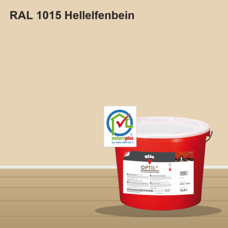 KEIM Optil Wandfarbe RAL 1015 Hellelfenbein – mineralische Silikat-Innenfarbe, online kaufen bei Proma Farben