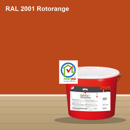 KEIM Optil Wandfarbe RAL 2001 Rotorange – mineralische Silikat-Innenfarbe, online kaufen bei Proma Farben