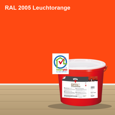 KEIM Optil Wandfarbe RAL 2005 Leuchtorange – mineralische Silikat-Innenfarbe, online kaufen bei Proma Farben