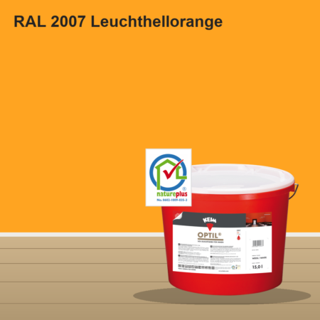 KEIM Optil Wandfarbe RAL 2007 Leuchthellorange – mineralische Silikat-Innenfarbe, online kaufen bei Proma Farben