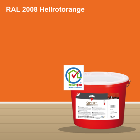 KEIM Optil Wandfarbe RAL 2008 Hellrotorange – mineralische Silikat-Innenfarbe, online kaufen bei Proma Farben