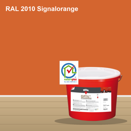KEIM Optil Wandfarbe RAL 2010 Signalorange – mineralische Silikat-Innenfarbe, online kaufen bei Proma Farben