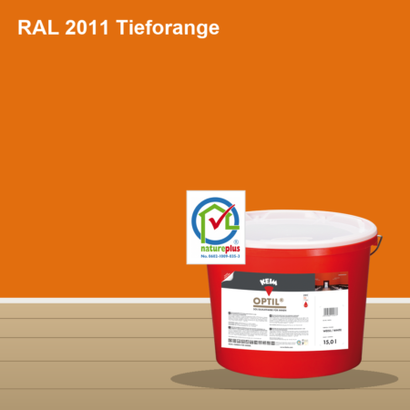KEIM Optil Wandfarbe RAL 2011 Tieforange – mineralische Silikat-Innenfarbe, online kaufen bei Proma Farben