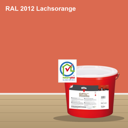 KEIM Optil Wandfarbe RAL 2012 Lachsorange – mineralische Silikat-Innenfarbe, online kaufen bei Proma Farben
