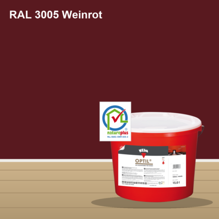 KEIM Optil Wandfarbe RAL 3005 Weinrot – mineralische Silikat-Innenfarbe, online kaufen bei Proma Farben