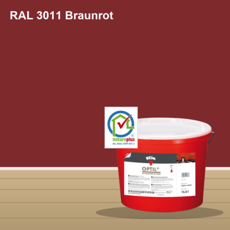 KEIM Optil Wandfarbe RAL 3011 Braunrot – mineralische Silikat-Innenfarbe, online kaufen bei Proma Farben