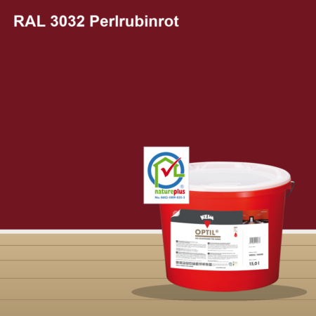 KEIM Optil Wandfarbe RAL 3032 Perlrubinrot – mineralische Silikat-Innenfarbe, online kaufen bei Proma Farben