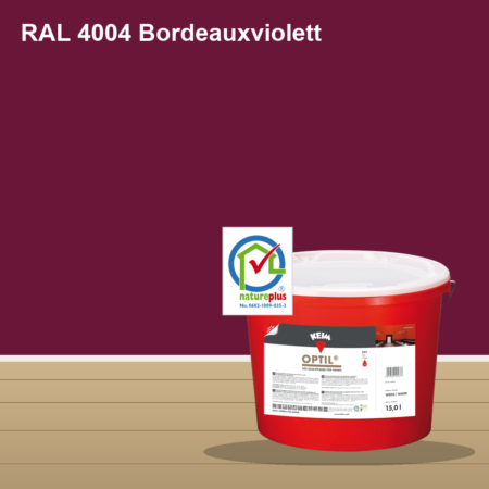 KEIM Optil Wandfarbe RAL 4004 Bordeauxviolett – mineralische Silikat-Innenfarbe, online kaufen bei Proma Farben