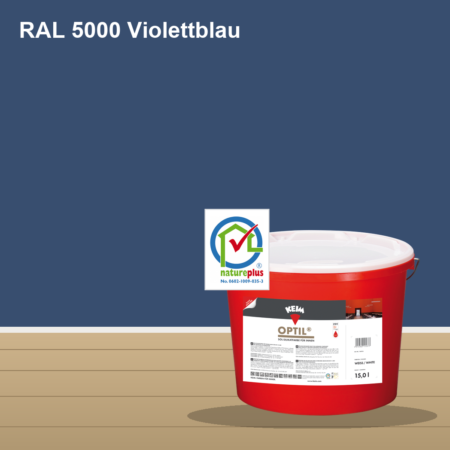 KEIM Optil Wandfarbe RAL 5000 Violettblau – mineralische Silikat-Innenfarbe, online kaufen bei Proma Farben