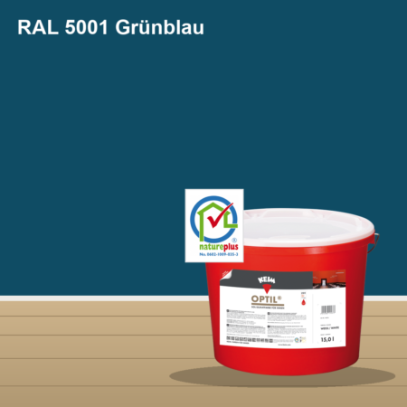 KEIM Optil Wandfarbe RAL 5001 Grünblau – mineralische Silikat-Innenfarbe, online kaufen bei Proma Farben