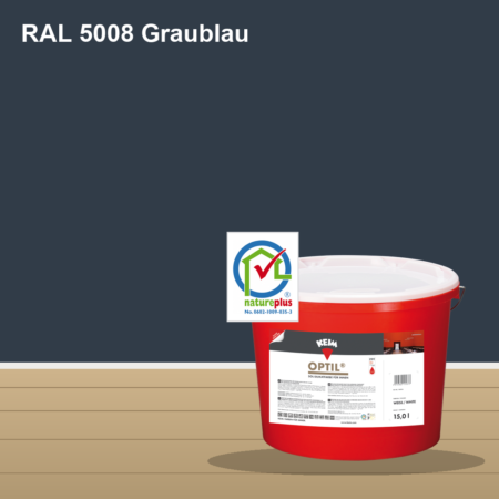 KEIM Optil Wandfarbe RAL 5008 Graublau – mineralische Silikat-Innenfarbe, online kaufen bei Proma Farben