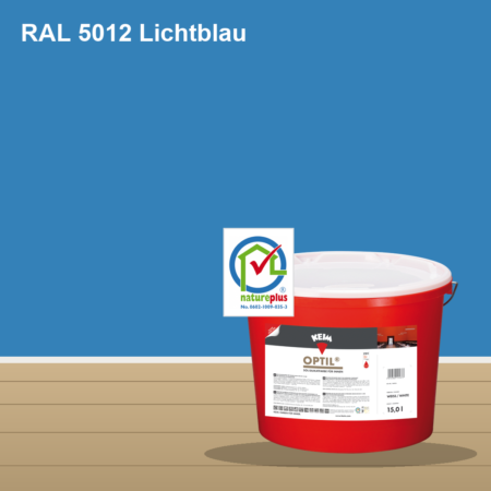 KEIM Optil Wandfarbe RAL 5012 Lichtblau – mineralische Silikat-Innenfarbe, online kaufen bei Proma Farben