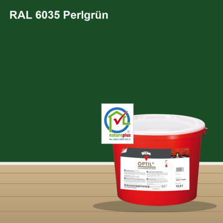 KEIM Optil Wandfarbe RAL 6035 Perlgrün – mineralische Silikat-Innenfarbe, online kaufen bei Proma Farben