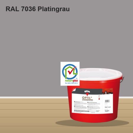 KEIM Optil Wandfarbe RAL 7036 Platingrau – mineralische Silikat-Innenfarbe, online kaufen bei Proma Farben