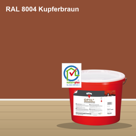 KEIM Optil Wandfarbe RAL 8004 Kupferbraun – mineralische Silikat-Innenfarbe, online kaufen bei Proma Farben