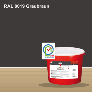 KEIM Optil Wandfarbe RAL 8019 Graubraun – mineralische Silikat-Innenfarbe, online kaufen bei Proma Farben