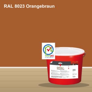KEIM Optil Wandfarbe RAL 8023 Orangebraun – mineralische Silikat-Innenfarbe, online kaufen bei Proma Farben