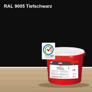 KEIM Optil Wandfarbe RAL 9005 Tiefschwarz – mineralische Silikat-Innenfarbe, online kaufen bei Proma Farben