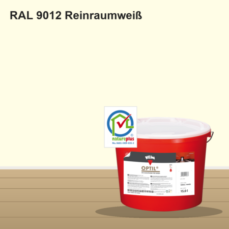KEIM Optil Wandfarbe RAL 9012 Reinraumweiß – mineralische Silikat-Innenfarbe, online kaufen bei Proma Farben