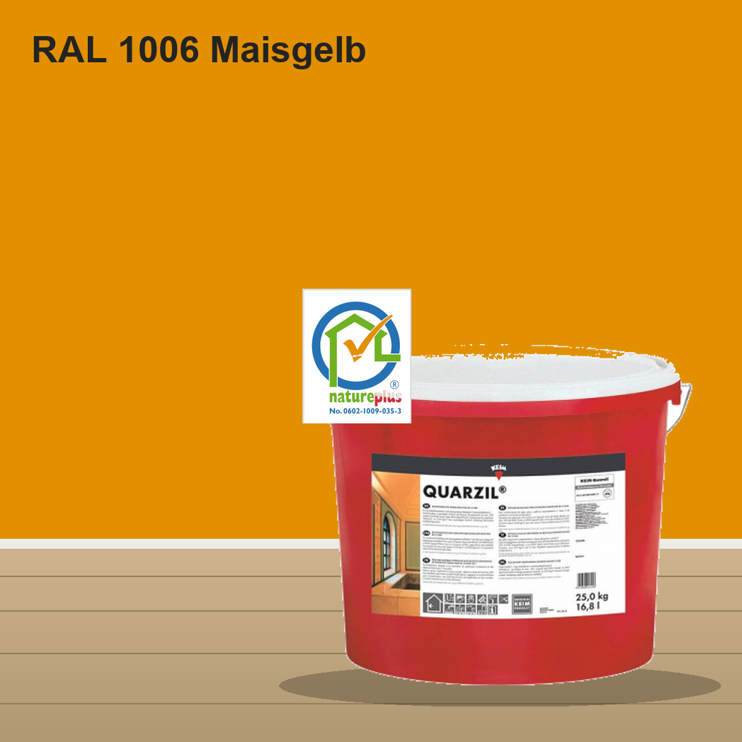KEIM Quarzil Wandfarbe RAL 1006 Maisgelb – mineralische Silikat-Innenfarbe, online kaufen bei Proma Farben