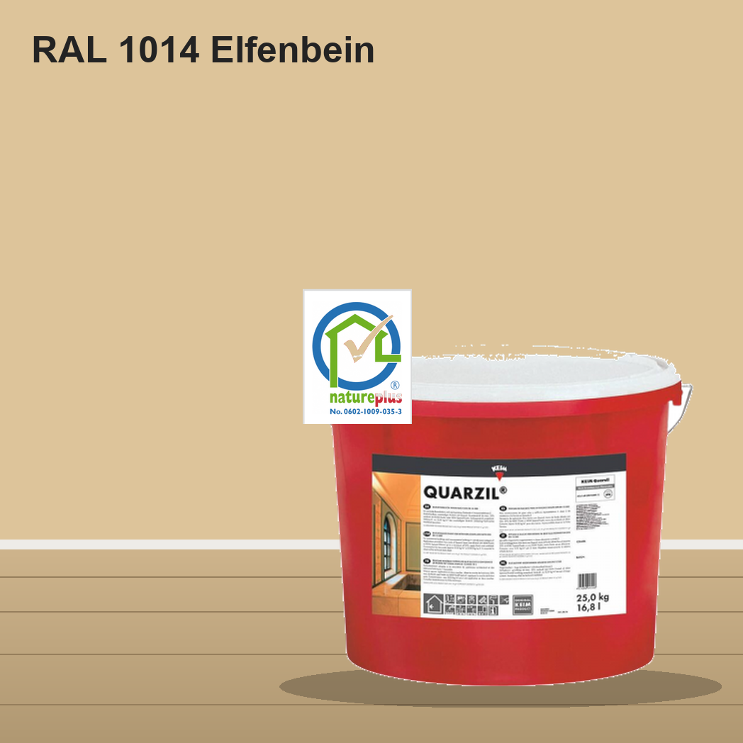 KEIM Quarzil Wandfarbe RAL 1014 Elfenbein – mineralische Silikat-Innenfarbe, online kaufen bei Proma Farben